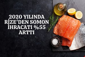 2020 YILINDA RİZE'DEN SOMON İHRACATI %55 ARTTI