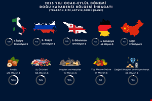 BÖLGE İHRACATI 1 MİLYAR DOLARI AŞTI 